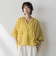 ペイズリー柄総刺繍綿ボイルギャザーブラウス≪手洗い可能≫