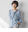 【新色追加】Vネックコクーンニットプルオーバー≪手洗い可能≫