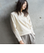 【WEB限定】裏毛×ニット前後ドッキングプルオーバー≪手洗い可能≫