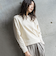 【WEB限定】裏毛×ニット前後ドッキングプルオーバー≪手洗い可能≫