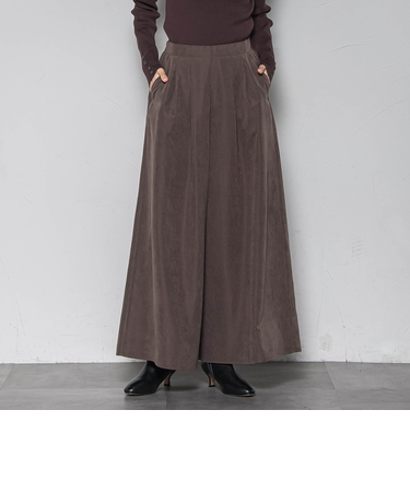 【新色追加】【ゆるっと上品】私に似合うキュロットパンツ≪手洗い可能≫