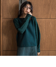 ときめきケーブルニット≪手洗い可能≫