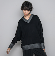 今日の気分で着回せるリバーシブルニット≪手洗い可能≫