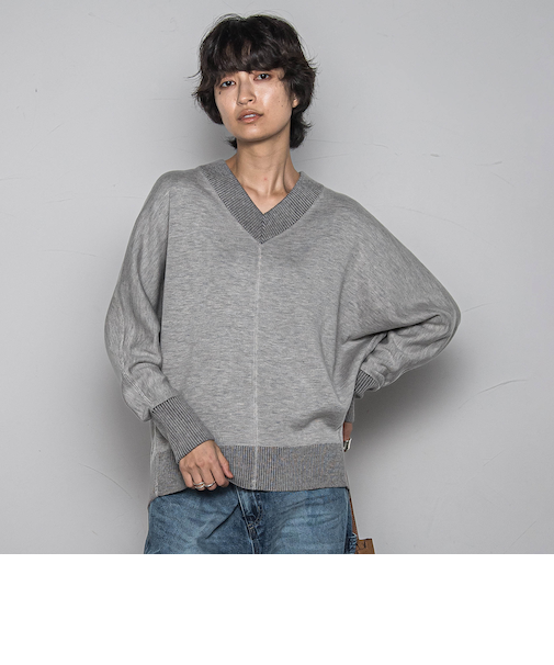 今日の気分で着回せるリバーシブルニット≪手洗い可能≫