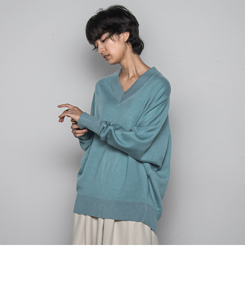 今日の気分で着回せるリバーシブルニット≪手洗い可能≫