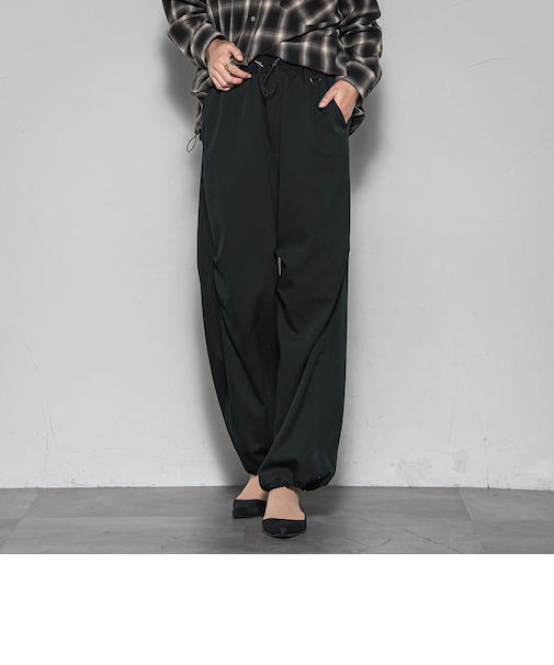 サイドラインパラシュートパンツ≪洗濯機で洗える≫