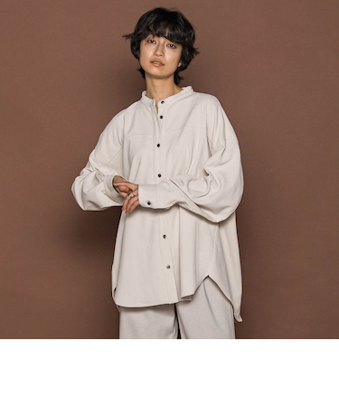 コーデュロイバックタックシャツ≪手洗い可能≫