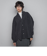 コーデュロイバックタックシャツ≪手洗い可能≫