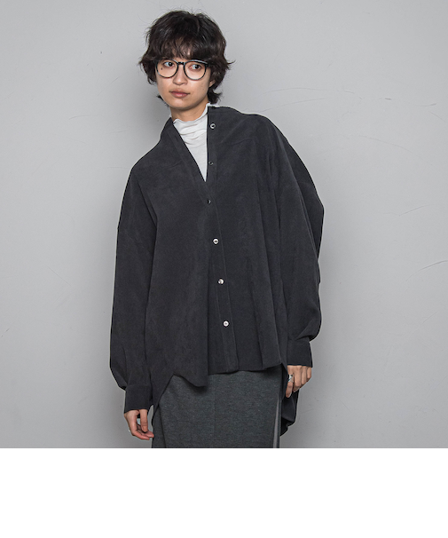 コーデュロイバックタックシャツ≪手洗い可能≫