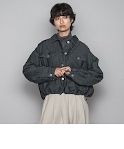 中綿デニムジャケット≪洗濯機で洗える≫