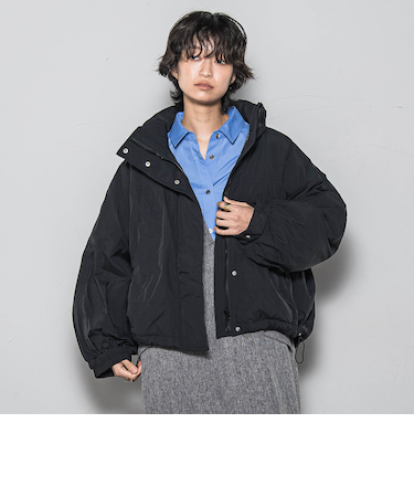 【WEB限定】中綿ボリュームショートブルゾン≪手洗い可能≫