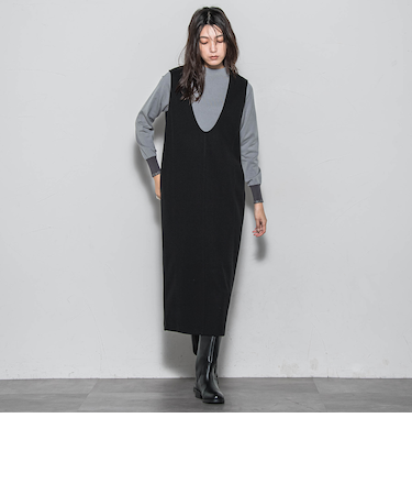 【楽・美・軽】ー3kg見えIラインワンピース≪手洗い可能≫