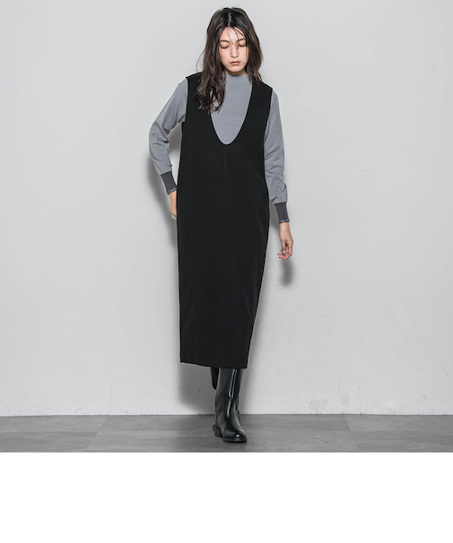 【楽・美・軽】ー3kg見えIラインワンピース≪手洗い可能≫