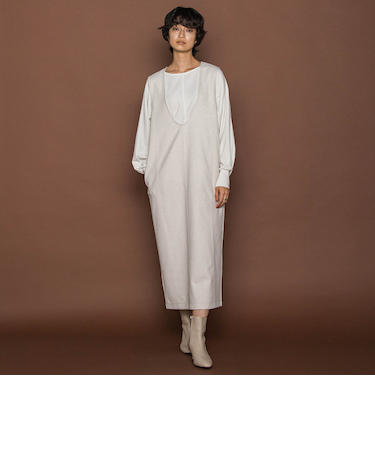 【楽・美・軽】ー3kg見えIラインワンピース≪手洗い可能≫