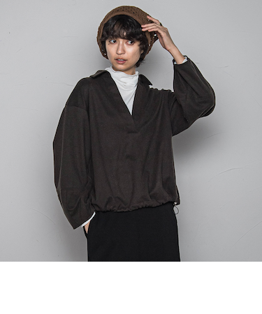 【楽・美・軽】スキッパーブラウス≪手洗い可能≫