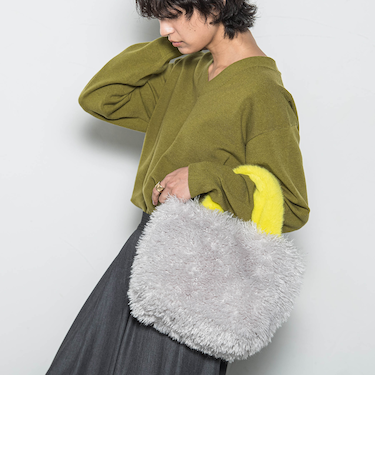 バイカラーエコファートートバッグ　S