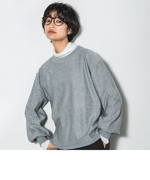 ミニスパンコールクルーネックニット≪手洗い可能≫｜メイソングレイの