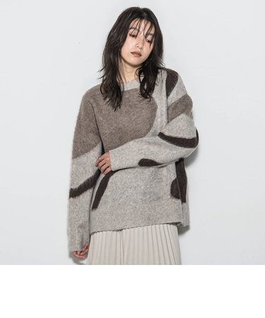 【WEB限定】マーブルニット≪手洗い可能≫