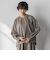 【叶えるSET UP】起毛フォルムスリーブブラウス≪手洗い可能≫