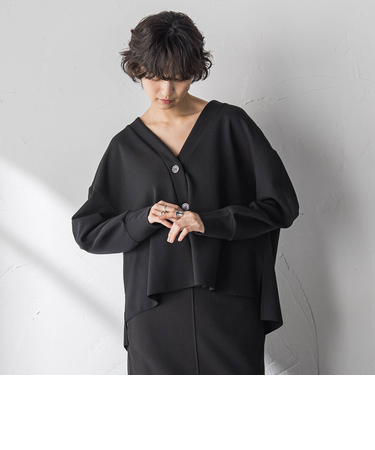 【えらべるSETUP】叶えるカットカーディガン≪手洗い可能≫