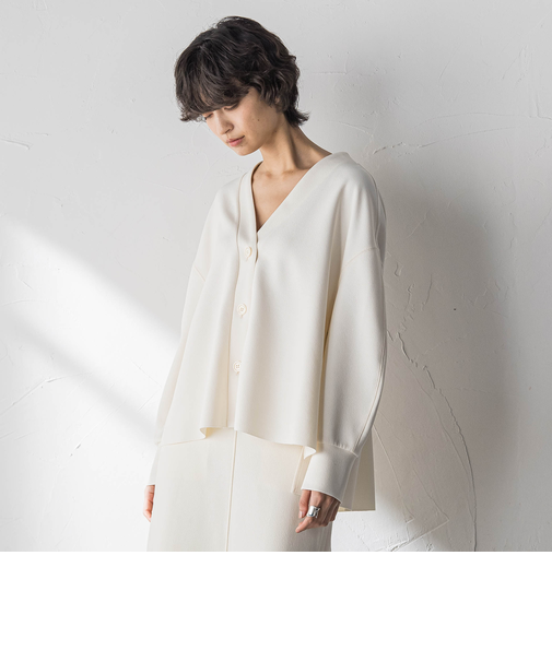 【えらべるSETUP】叶えるカットカーディガン≪手洗い可能≫