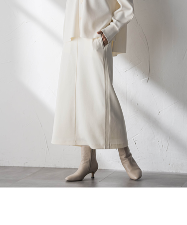 【えらべるSETUP】叶えるIラインスカート≪手洗い可能≫