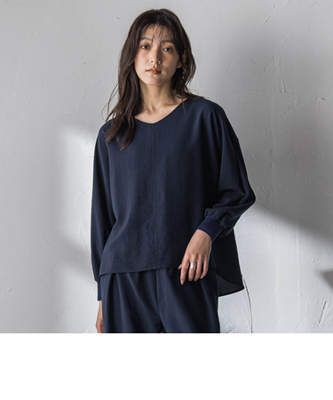 【一瞬で楽とキレイを叶える】タンブラーオックスギャザー袖ブラウス≪手洗い可能≫