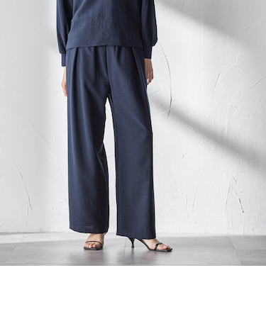 【一瞬で楽とキレイを叶える】タンブラーオックスイージーワイドパンツ≪手洗い可能≫