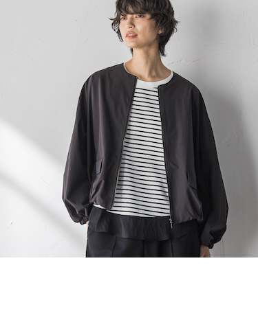 撥水バルーンブルゾン