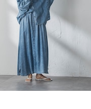 ゆれるデニムサークルスカート