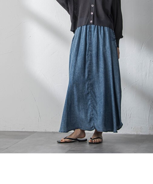 ゆれるデニムサークルスカート