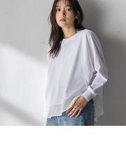 ポンチローマラウンドヘムドッキングプルオーバー