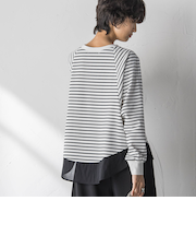 ポンチローマラウンドヘムドッキングプルオーバー