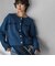 デニムライクニットジャケット