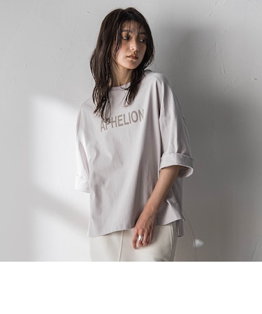 ロゴプリントワイドスリーブプルオーバー