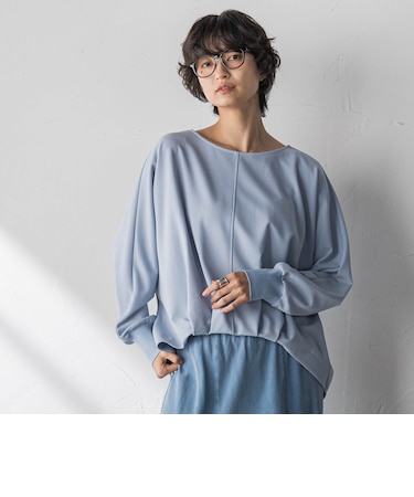 “ 叶える ” タックヘムドルマンショートプルオーバー