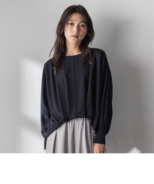 “ 叶える ” タックヘムドルマンショートプルオーバー