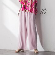 【40周年限定】カラーデニムイージーワイドパンツ