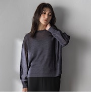 ペーパーブレンドルーズニットプルオーバー