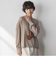 ペーパーブレンドルーズニットプルオーバー