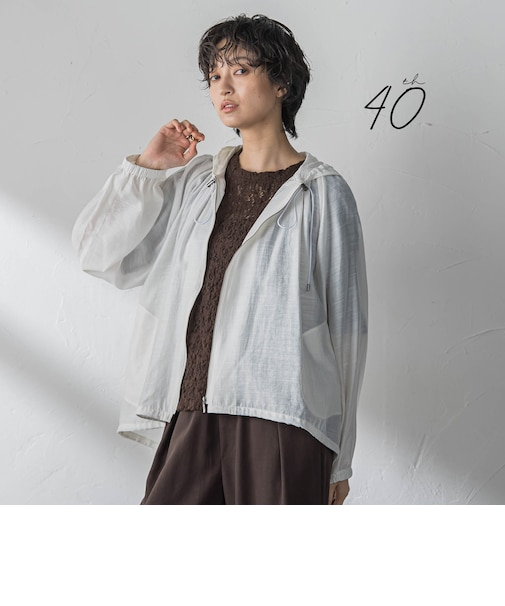 【40周年限定】シアースラブドロストフーディブルゾン