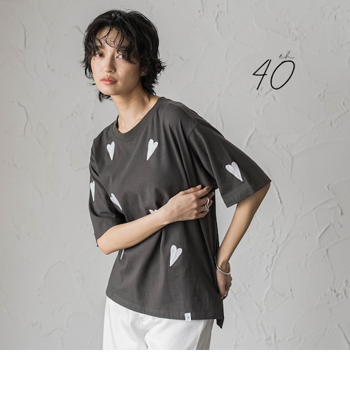 【40周年限定】LOVE刺繍ルーズTシャツ