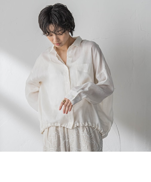 ラスターラミーカルゼバックドロストヘムシャツ