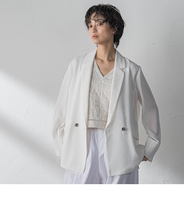 ヴィンテージメッシュダブルブレストジャケット