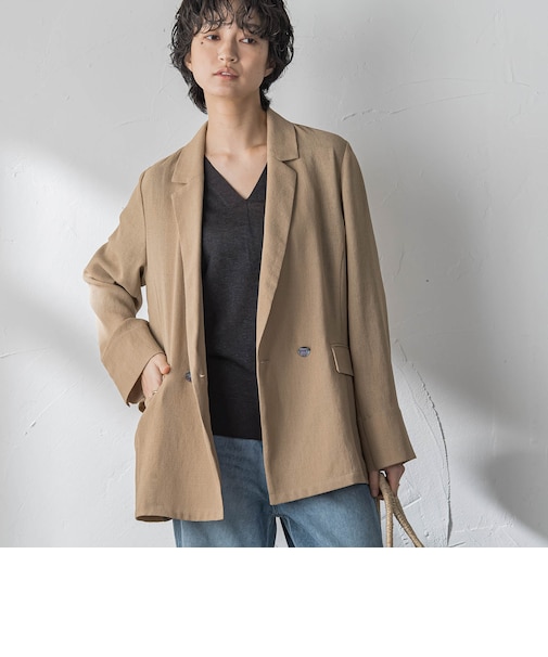 ヴィンテージメッシュダブルブレストジャケット