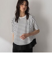 ドライコットンラウンドヘムドルマンプルオーバー