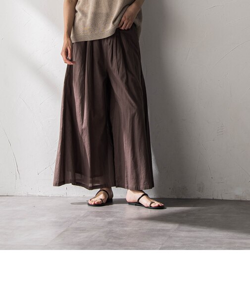 綿ボイルフレアパンツ