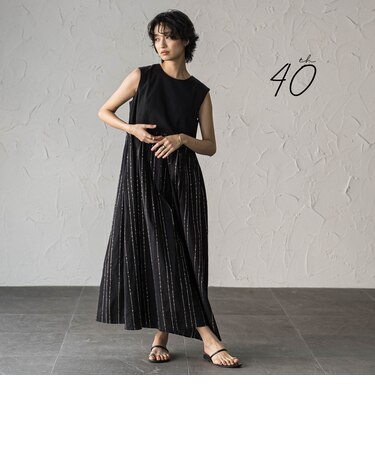 【40周年限定】スパンコール刺繍ノースリーブワンピース