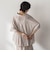 麻調シアーBACKタックスキッパーブラウス