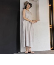 エアリーボイルタックノースリーブワンピース